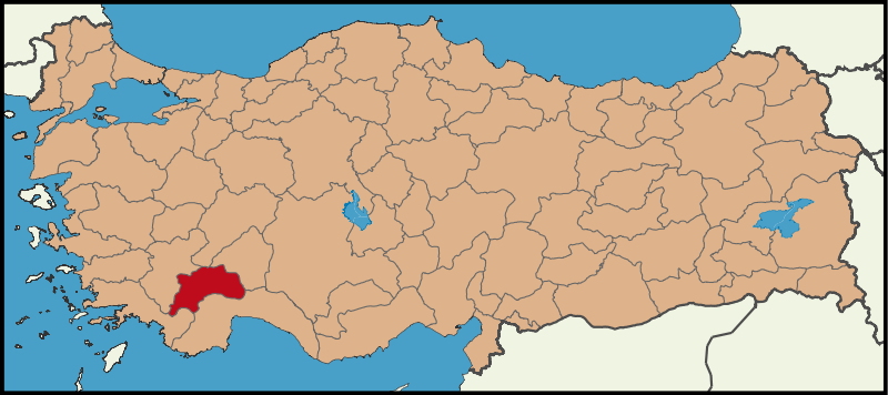 BURDUR - Haritadaki Konumu