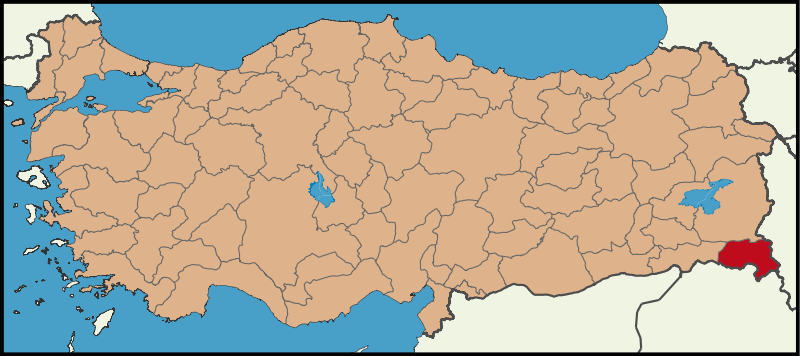 HAKKARİ - Haritadaki Konumu HAKKARİ - Haritadaki Konumu
