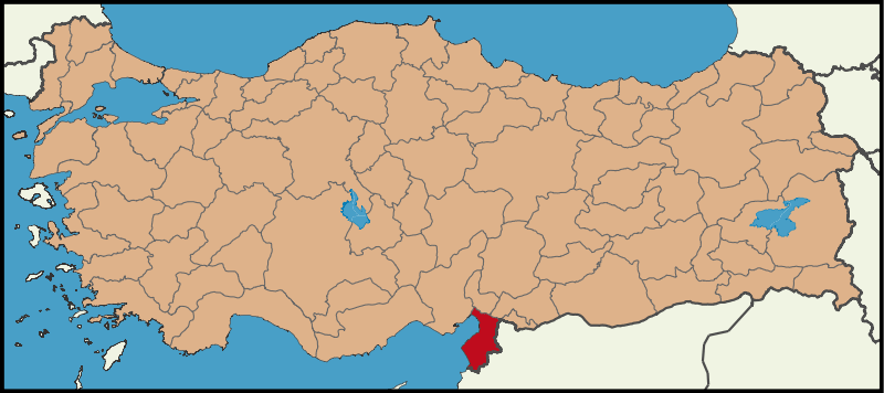 HATAY - Haritadaki Konumu