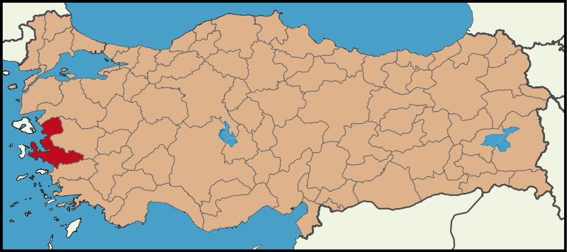 İZMİR - Haritadaki Konumu İZMİR - Haritadaki Konumu