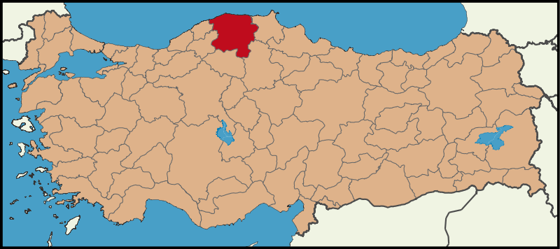 KASTAMONU - Haritadaki Konumu