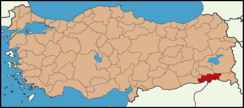 ŞIRNAK - Haritadaki Konumu ŞIRNAK - Haritadaki Konumu