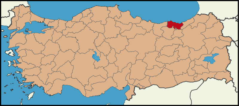 TRABZON - Haritadaki Konumu