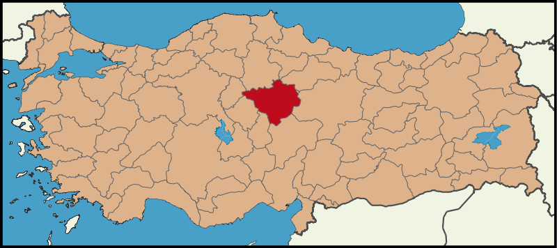 YOZGAT - Haritadaki Konumu